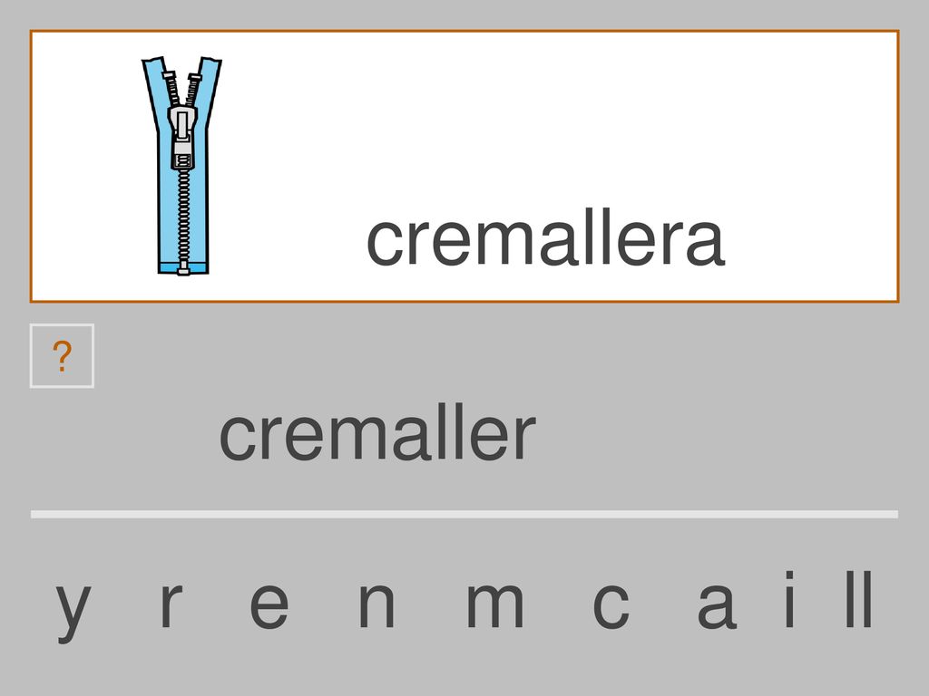 cremallera cremaller y r e n m c a i ll