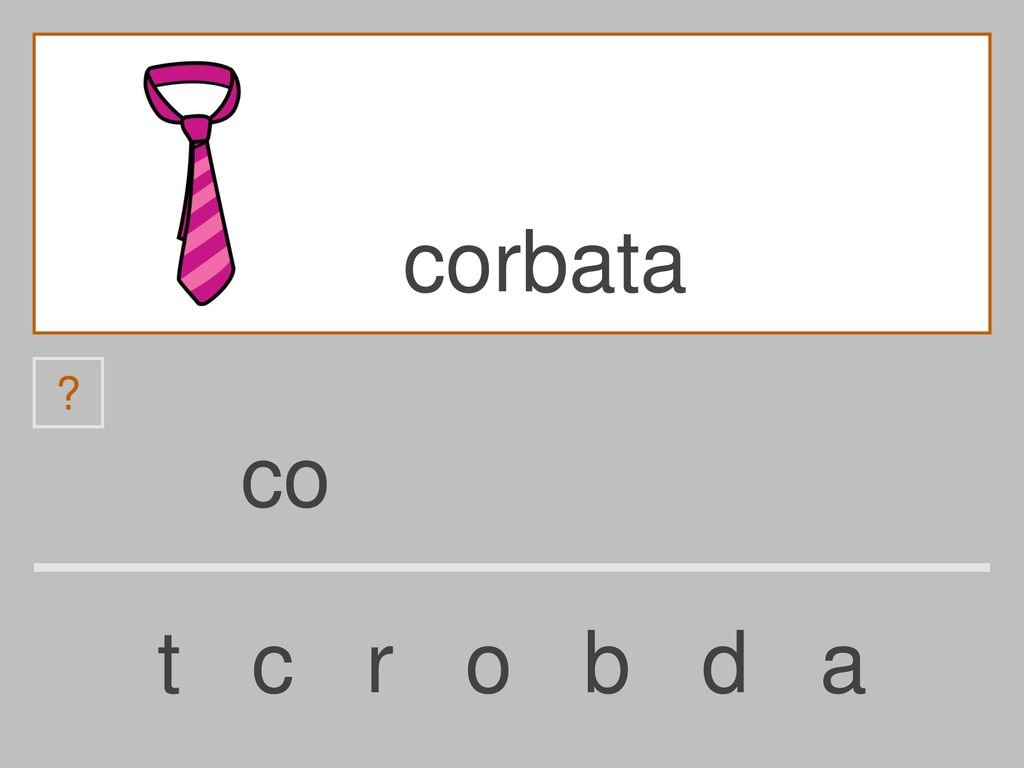 corbata co t c r o b d a