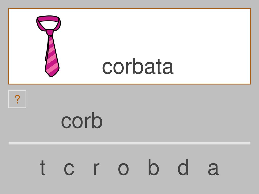 corbata corb t c r o b d a