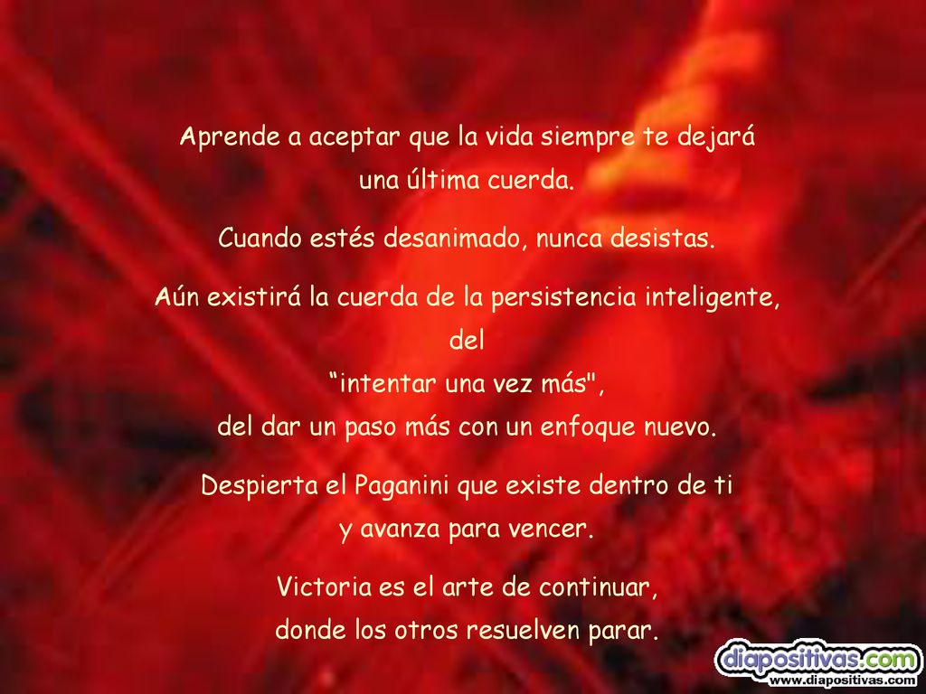 Aprende a aceptar que la vida siempre te dejará una última cuerda.