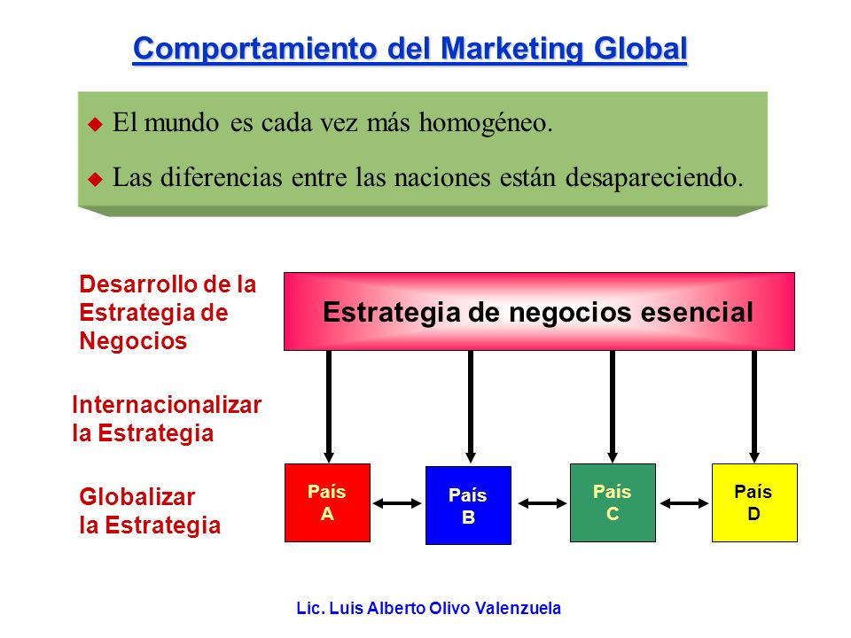 Estrategia de negocios esencial Lic. Luis Alberto Olivo Valenzuela