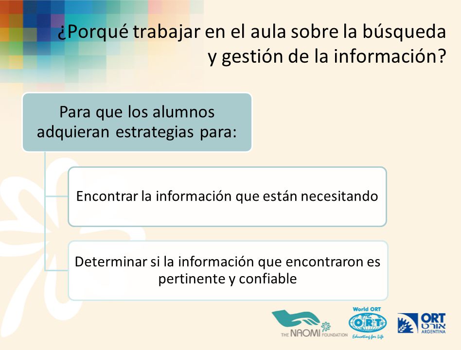 ¿Porqué trabajar en el aula sobre la búsqueda y gestión de la información