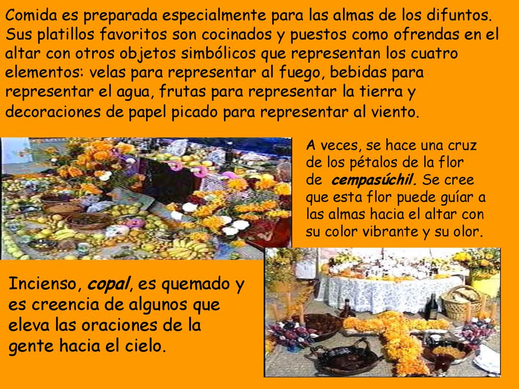 Comida es preparada especialmente para las almas de los difuntos