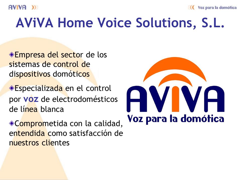 AViVA Home Voice Solutions, S.L.