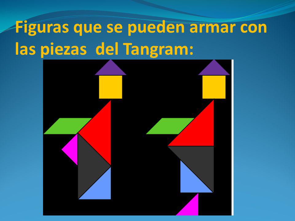 Figuras que se pueden armar con las piezas del Tangram: