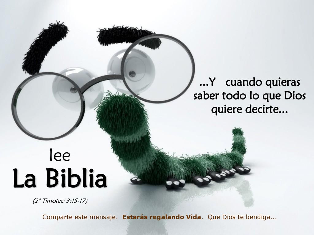 ...Y cuando quieras saber todo lo que Dios quiere decirte...