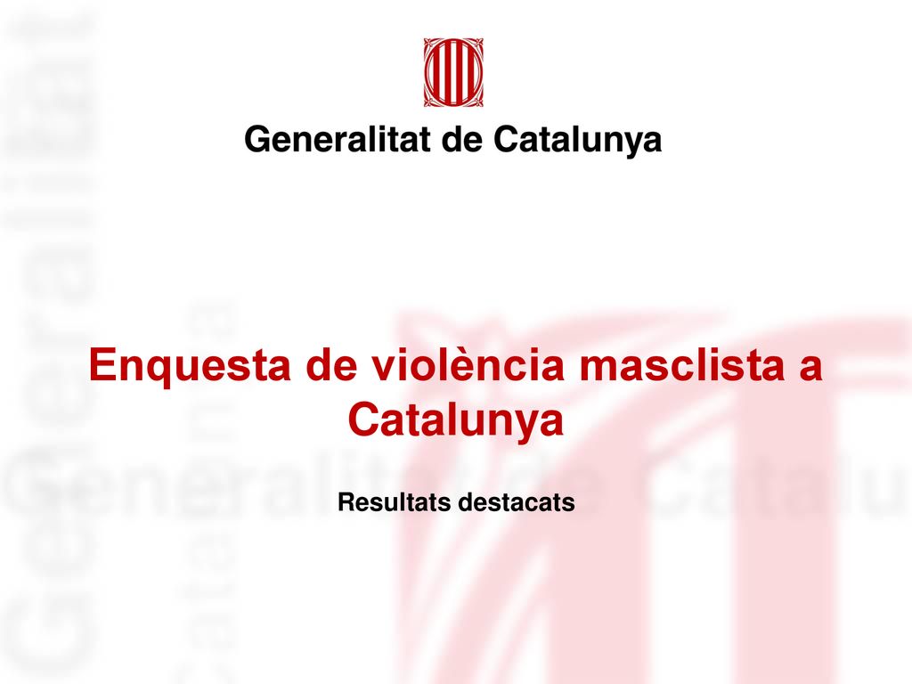 Enquesta de violència masclista a Catalunya