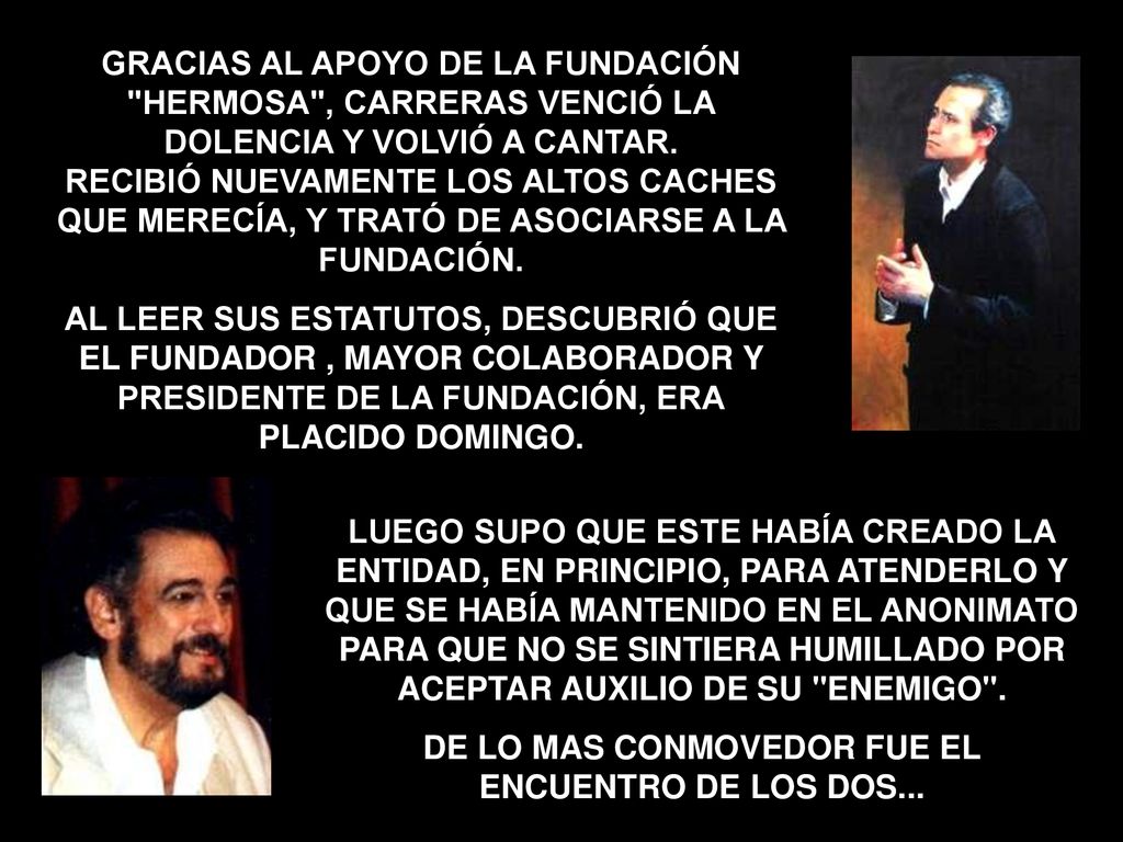 DE LO MAS CONMOVEDOR FUE EL ENCUENTRO DE LOS DOS...