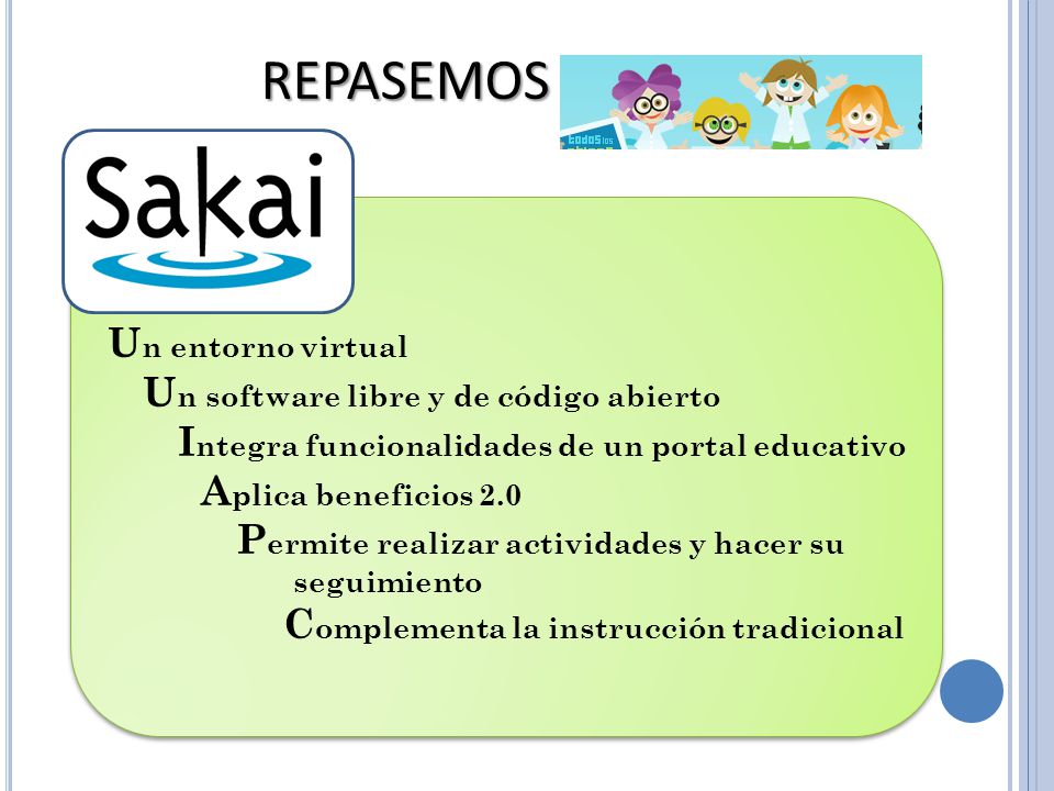REPASEMOS Un entorno virtual Un software libre y de código abierto