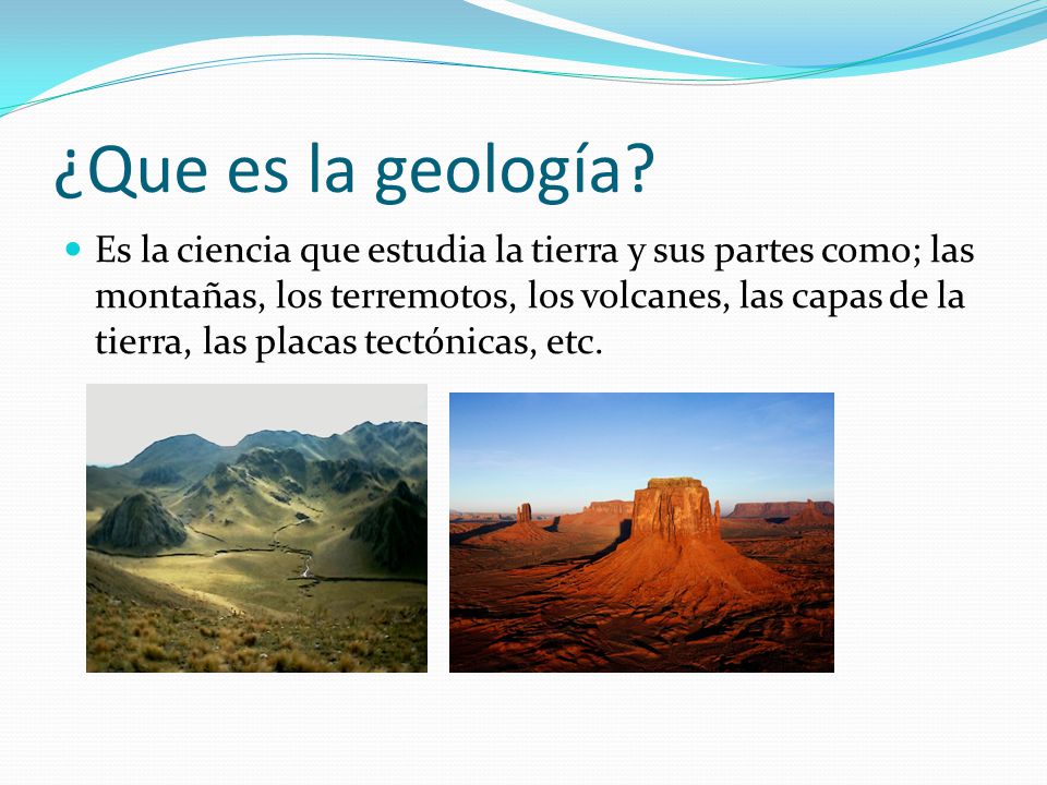 ¿Que es la geología