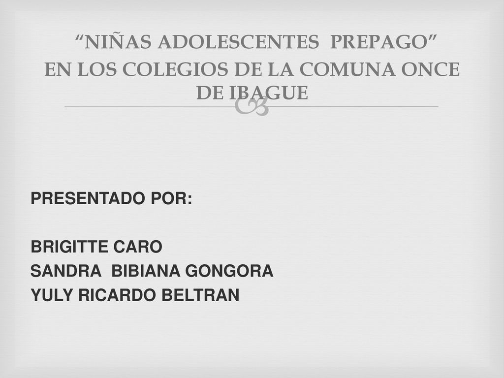 niñas adolescentes PREPAGO EN LOS COLEGIOS DE LA COMUNA ONCE DE IBAGUE