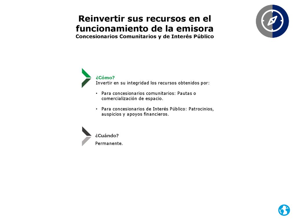 Reinvertir sus recursos en el funcionamiento de la emisora
