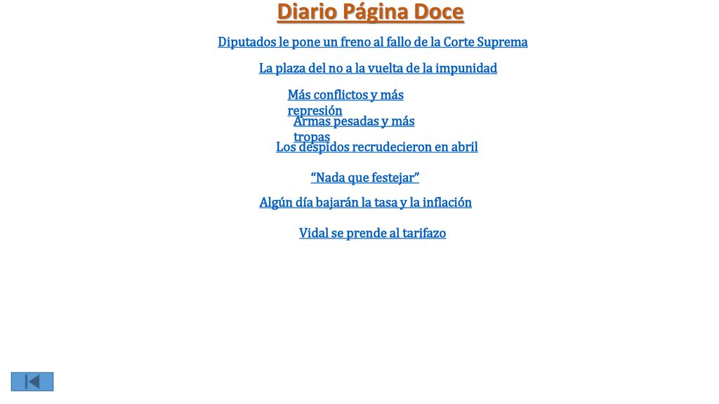 Diario Página Doce Diputados le pone un freno al fallo de la Corte Suprema. La plaza del no a la vuelta de la impunidad.