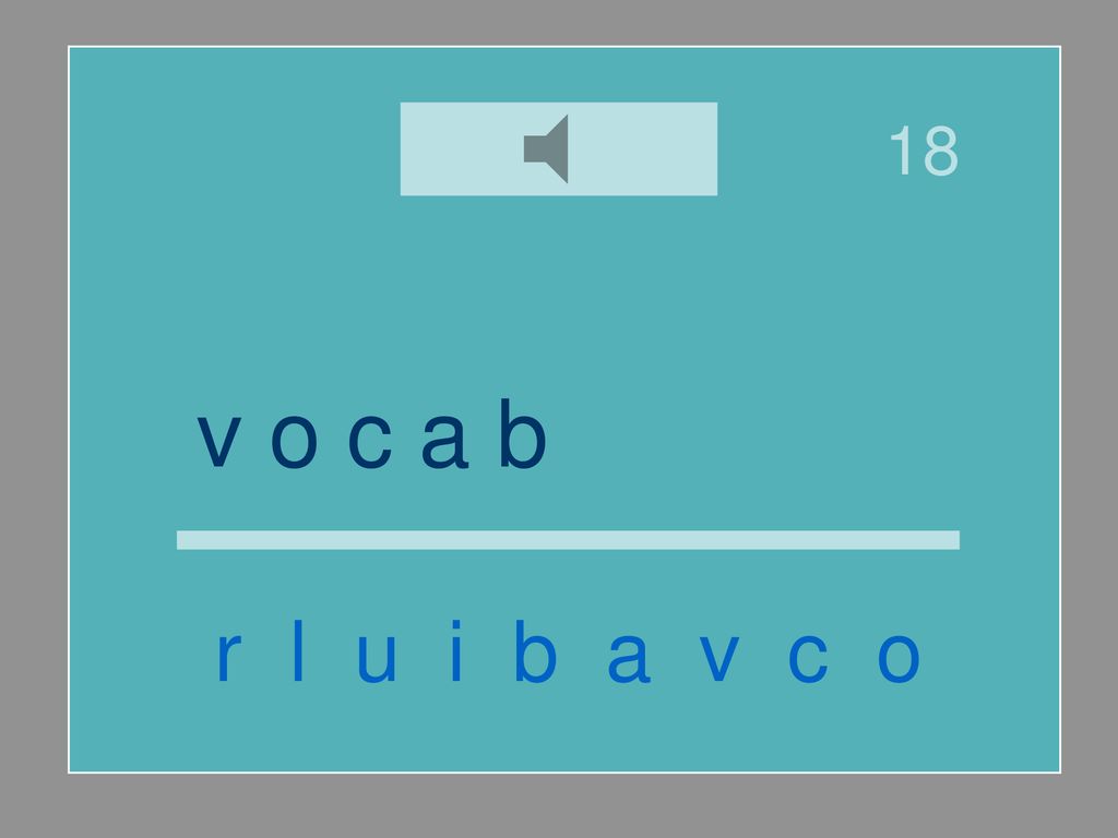18 v o c a b u l a r i o r l u i b a v c o