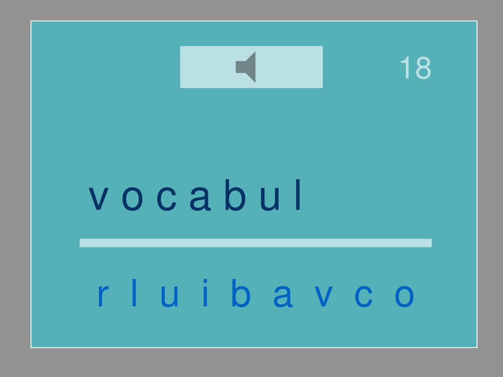 18 v o c a b u l a r i o r l u i b a v c o