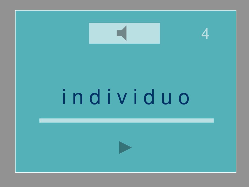 4 i n d i v i d u o
