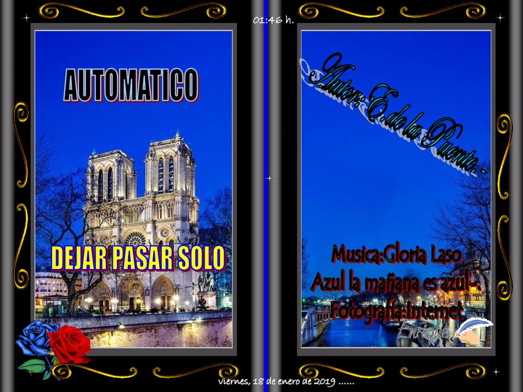 AUTOMATICO Autor:E.de la Puente.- Musica:Gloria Laso DEJAR PASAR SOLO