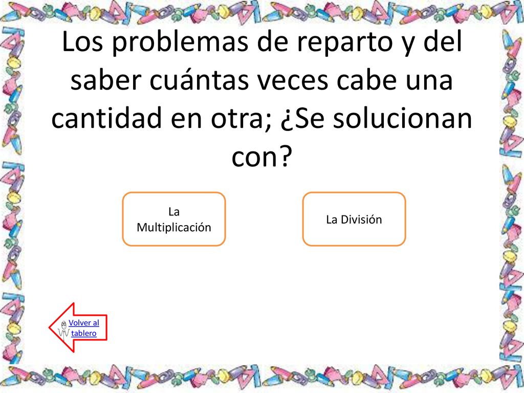 Los problemas de reparto y del saber cuántas veces cabe una cantidad en otra; ¿Se solucionan con