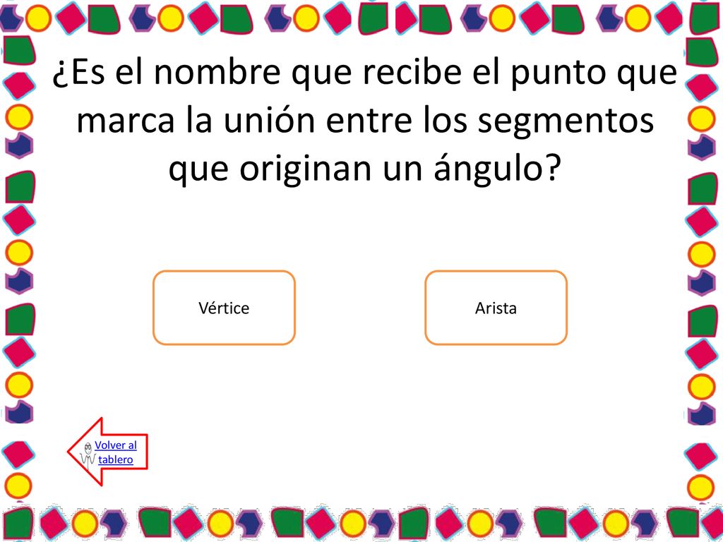 ¿Es el nombre que recibe el punto que marca la unión entre los segmentos que originan un ángulo