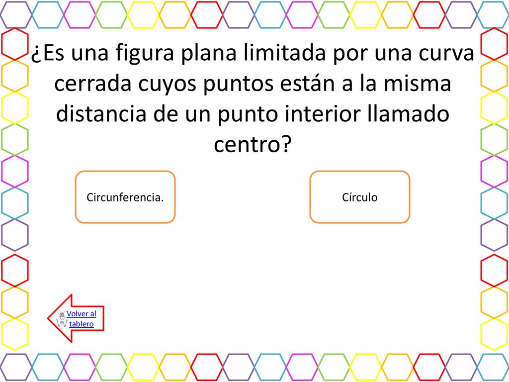 ¿Es una figura plana limitada por una curva cerrada cuyos puntos están a la misma distancia de un punto interior llamado centro