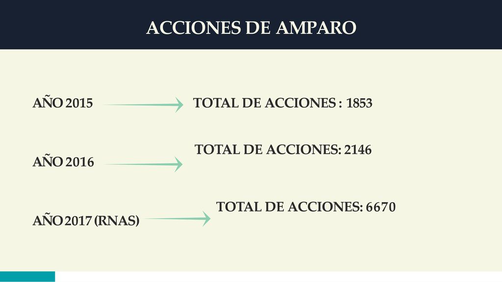 ACCIONES DE AMPARO AÑO 2015 AÑO 2016 AÑO 2017 (RNAS)