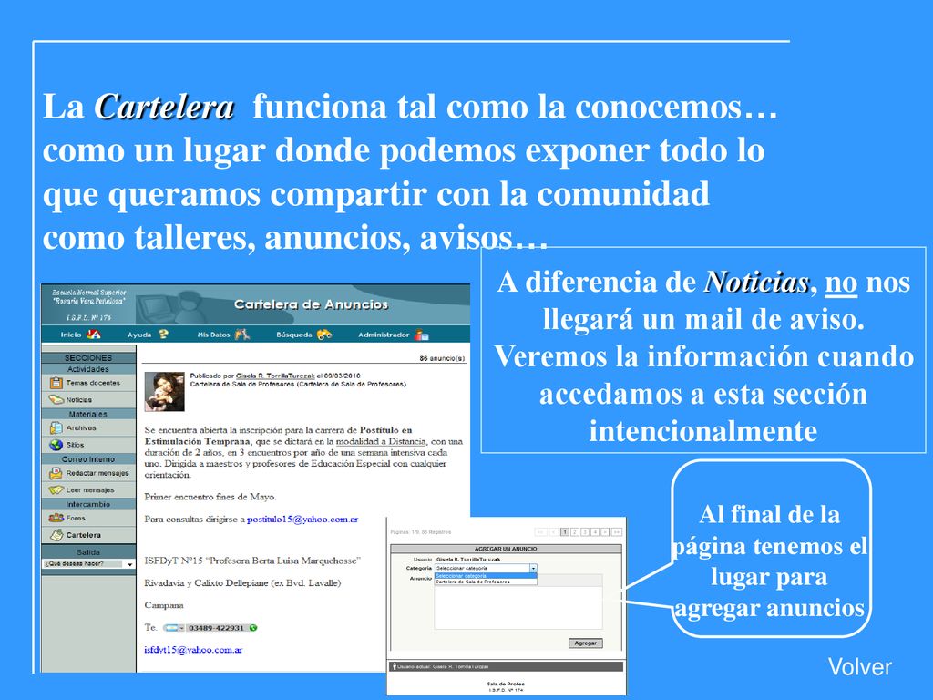 Al final de la página tenemos el lugar para agregar anuncios