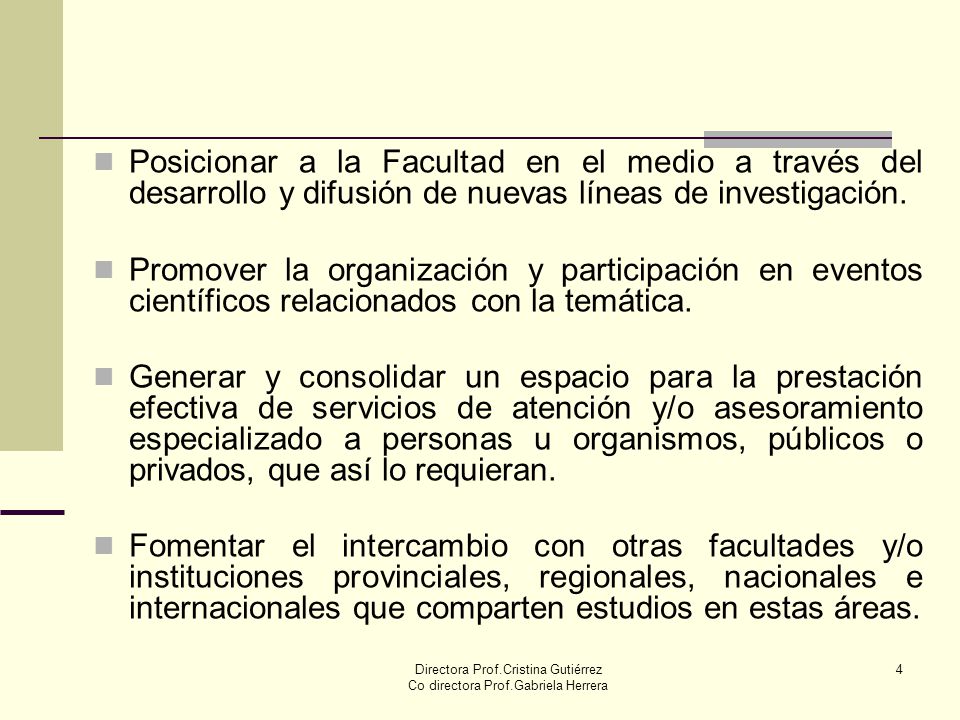 Directora Prof.Cristina Gutiérrez Co directora Prof.Gabriela Herrera