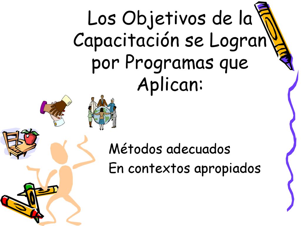Los Objetivos de la Capacitación se Logran por Programas que Aplican: