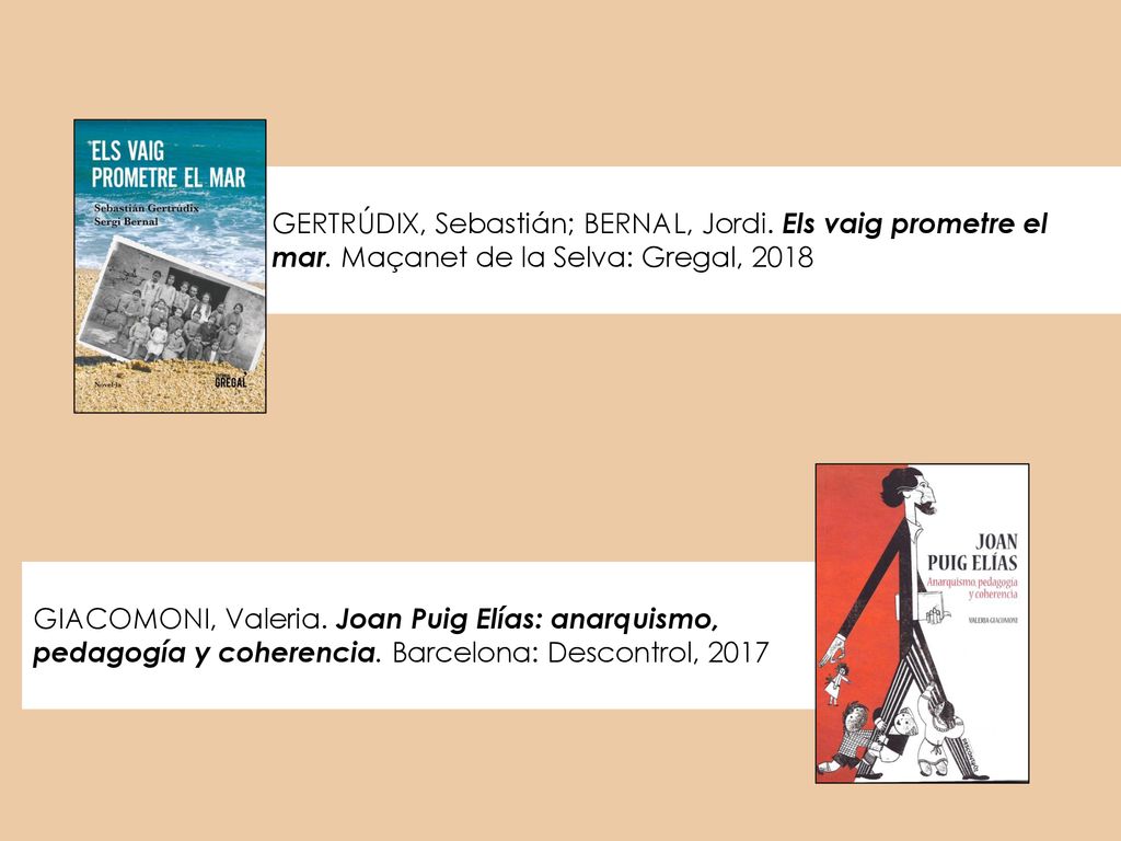 GERTRÚDIX, Sebastián; BERNAL, Jordi. Els vaig prometre el mar