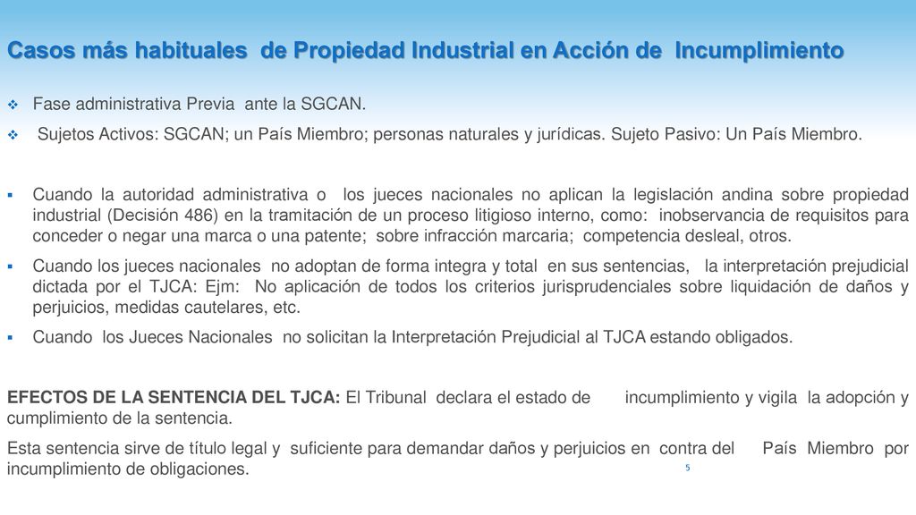 Casos más habituales de Propiedad Industrial en Acción de Incumplimiento