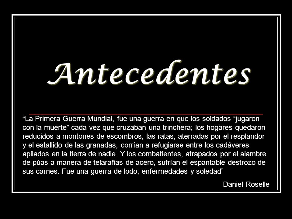 Antecedentes