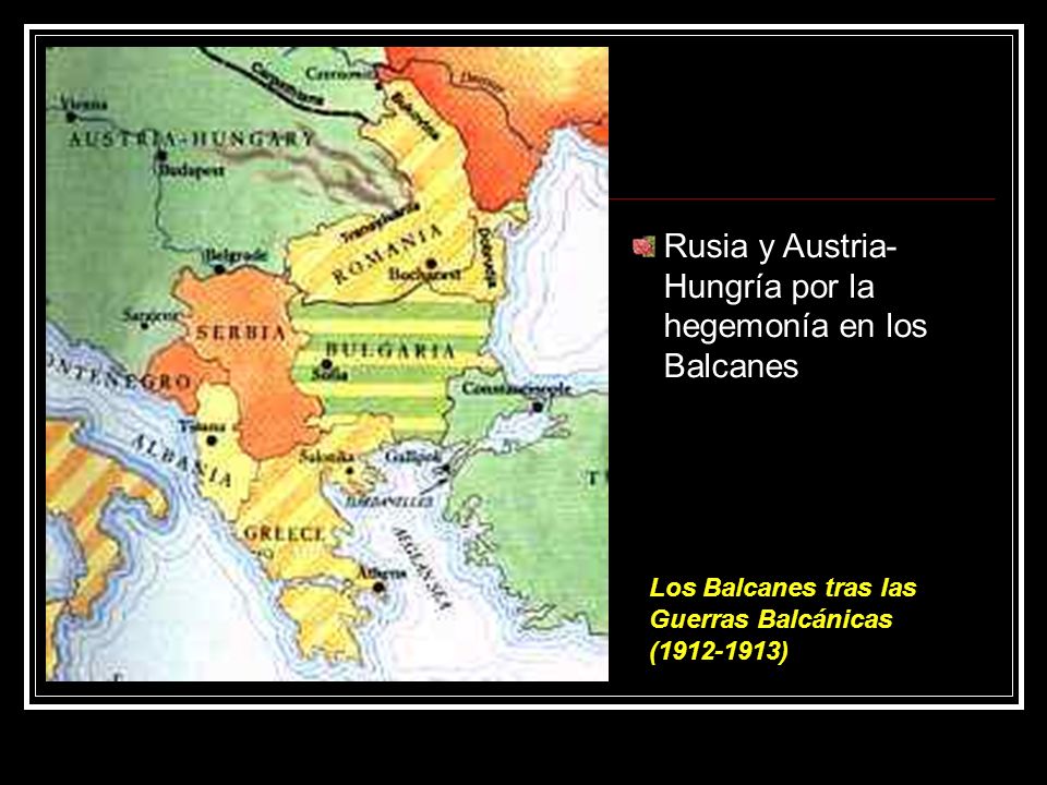 Rusia y Austria-Hungría por la hegemonía en los Balcanes