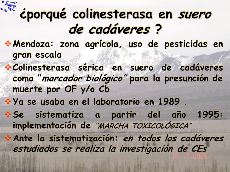 ¿porqué colinesterasa en suero de cadáveres