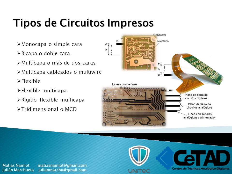Tipos de Circuitos Impresos