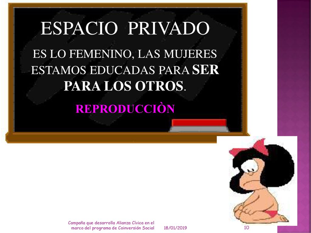 ES LO FEMENINO, LAS MUJERES ESTAMOS EDUCADAS PARA SER PARA LOS OTROS.