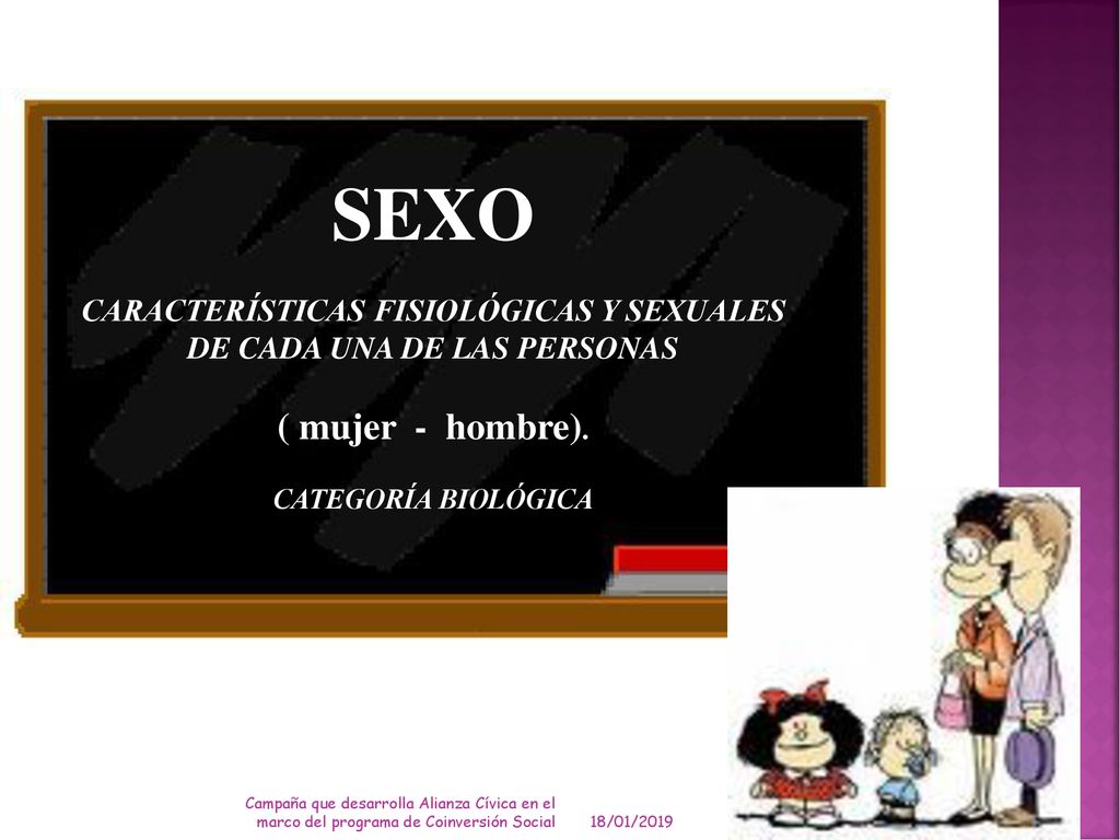 CARACTERÍSTICAS FISIOLÓGICAS Y SEXUALES DE CADA UNA DE LAS PERSONAS