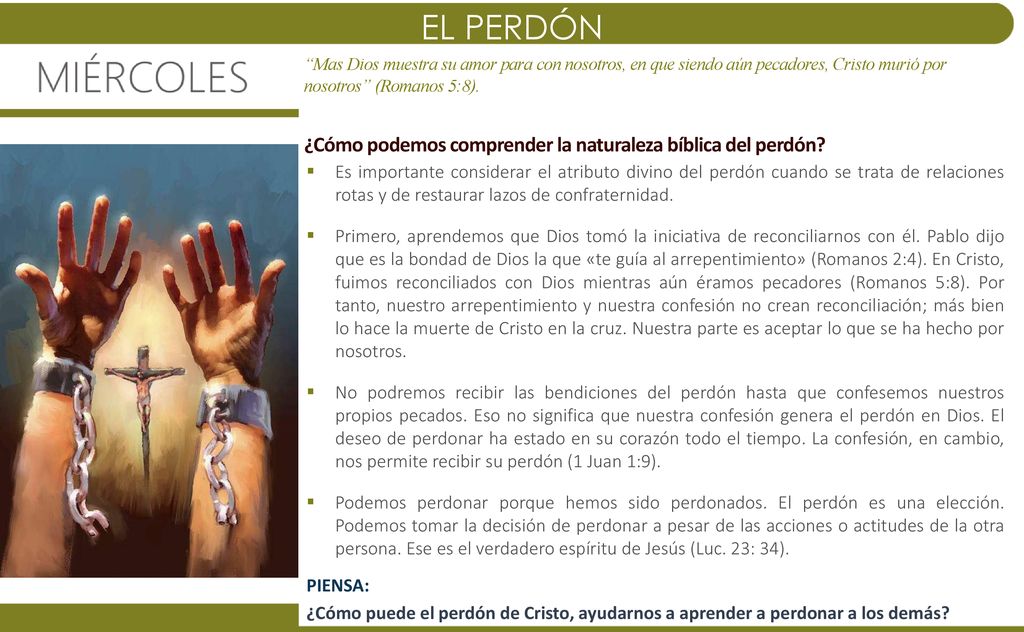 EL PERDÓN ¿Cómo podemos comprender la naturaleza bíblica del perdón