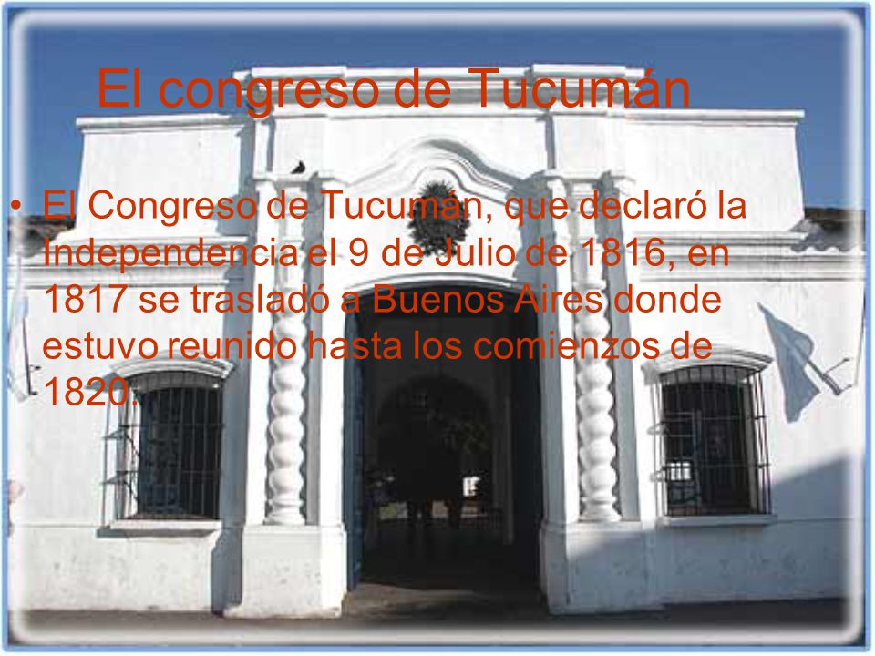 El congreso de Tucumán