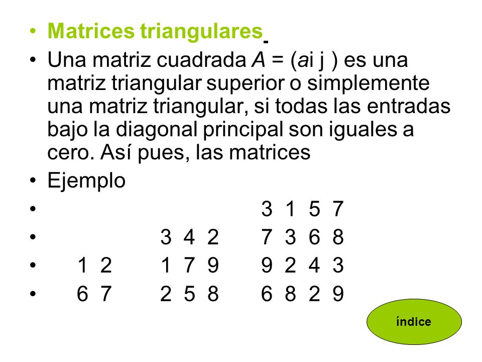 Matrices triangulares