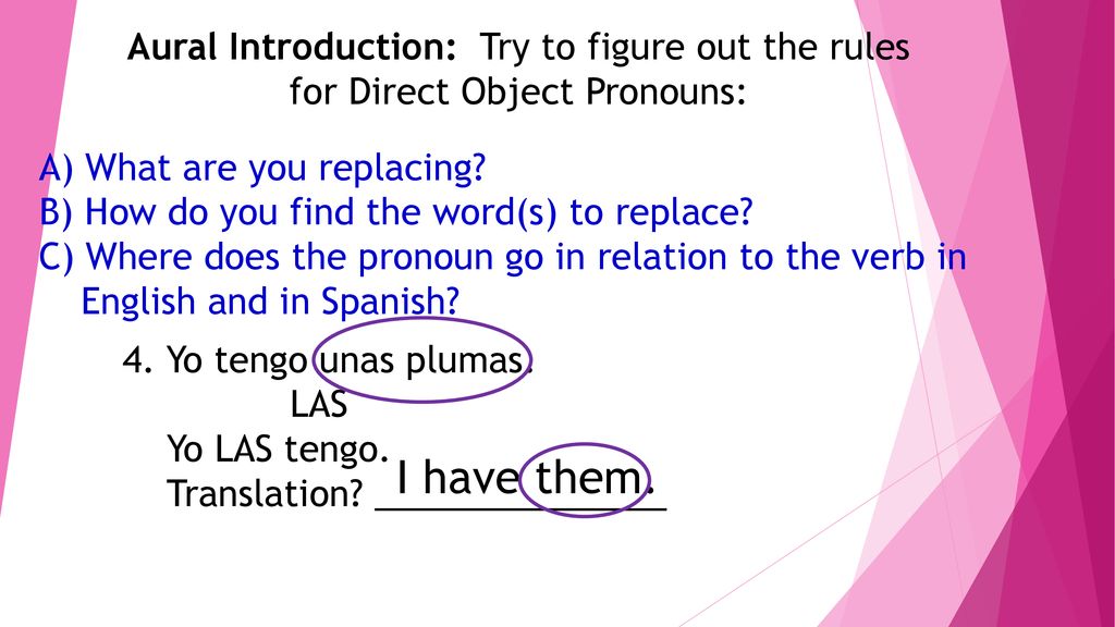 I have them. Aural Introduction: Try to figure out the rules