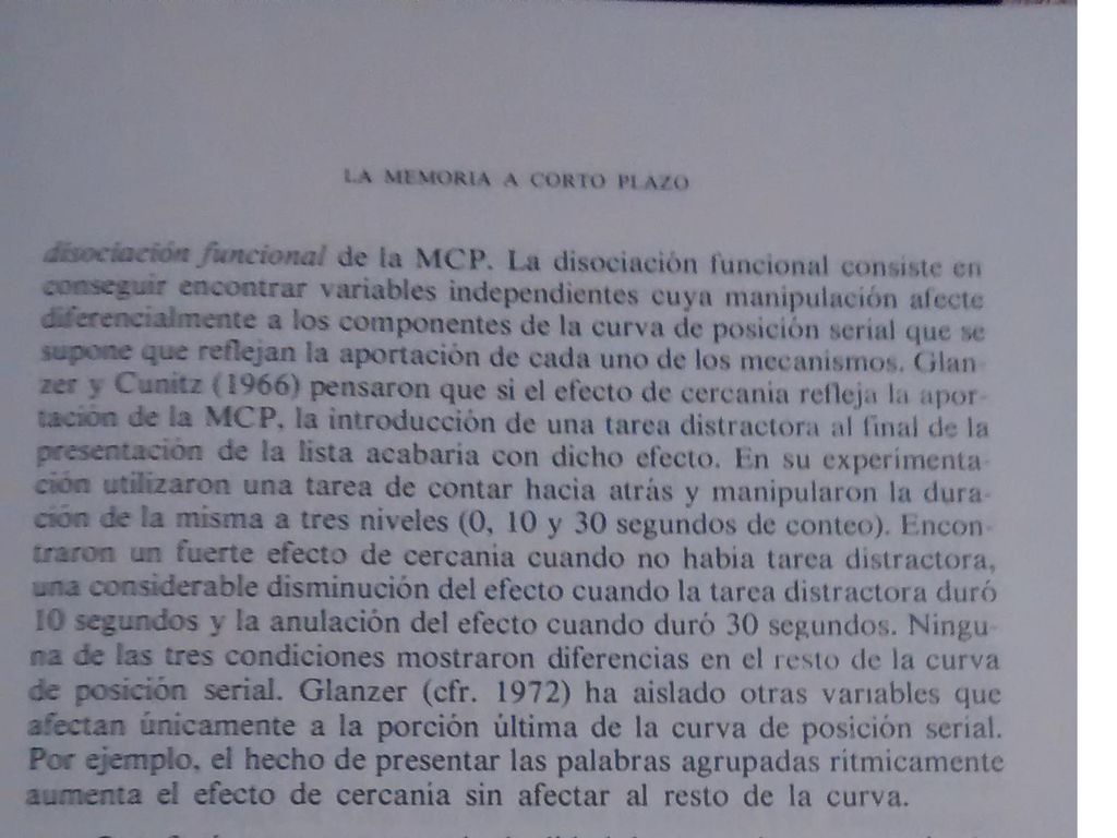 Ps. de la memoria y del pensamiento. Bloque I. Memoria humana