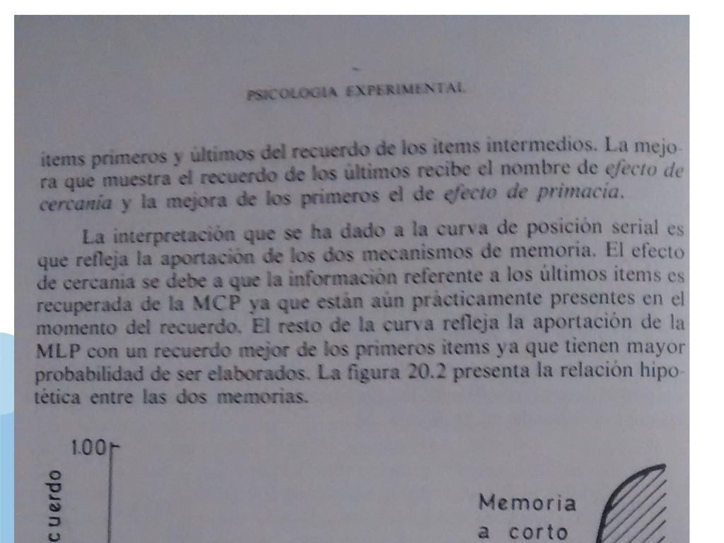 Ps. de la memoria y del pensamiento. Bloque I. Memoria humana