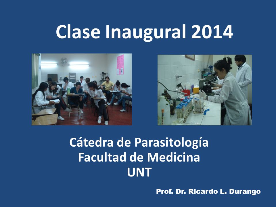 Cátedra de Parasitología Facultad de Medicina UNT