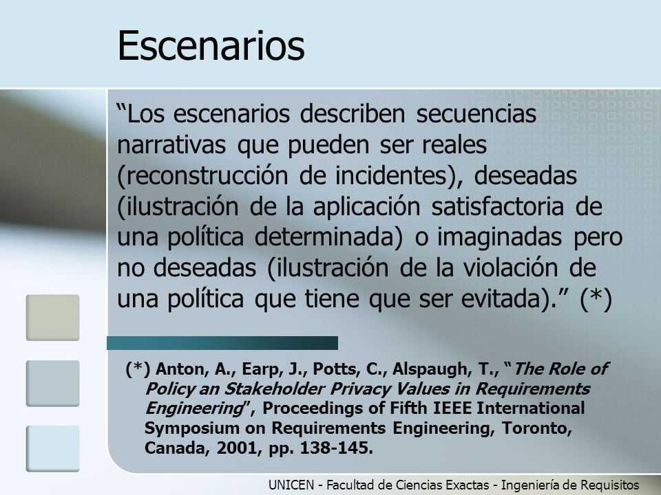Escenarios