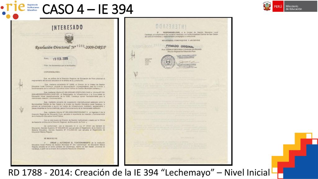 RD : Creación de la IE 394 Lechemayo – Nivel Inicial