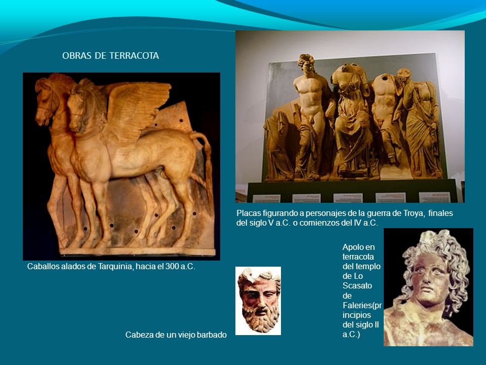 OBRAS DE TERRACOTA Placas figurando a personajes de la guerra de Troya, finales del siglo V a.C. o comienzos del IV a.C.