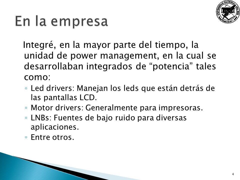 En la empresa
