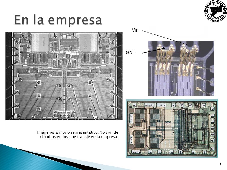 En la empresa Imágenes a modo representativo. No son de circuitos en los que trabajé en la empresa.