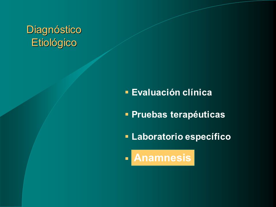 Diagnóstico Etiológico