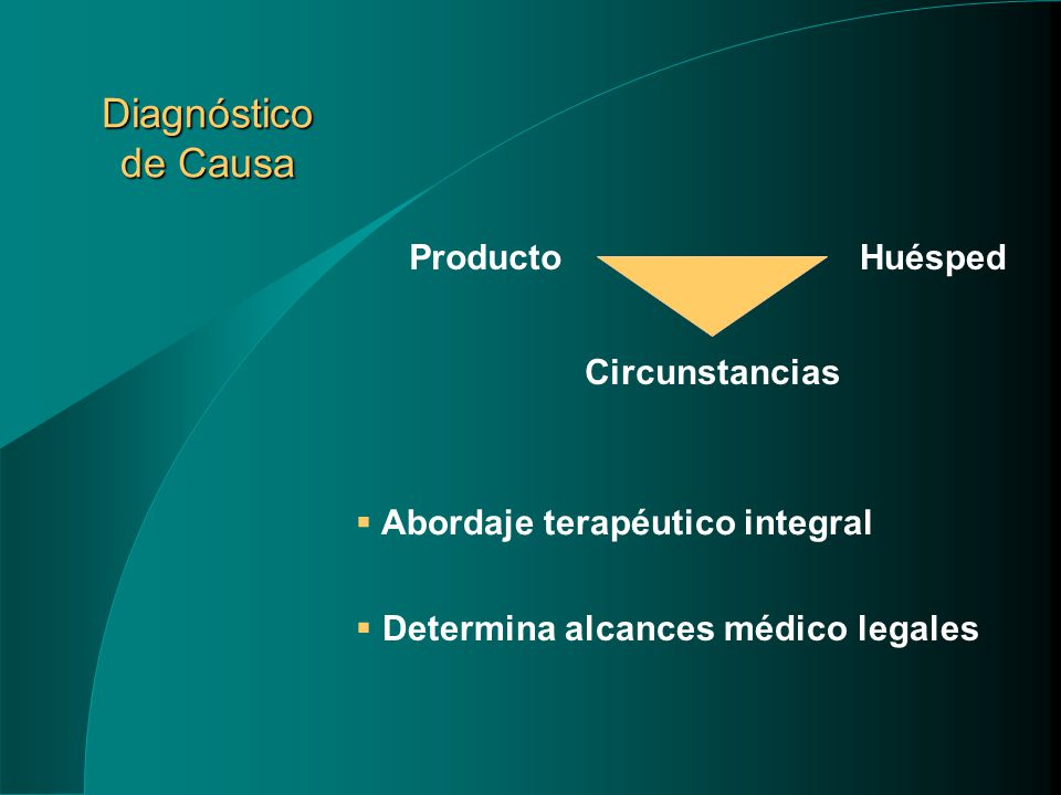 Diagnóstico de Causa Huésped Producto Circunstancias
